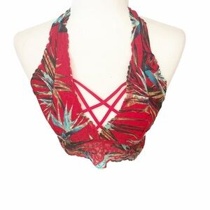 Pink Victoria’s Secret Large Tropical Red Bralette